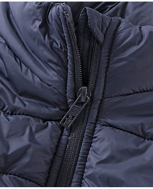 Pine Kids Full Sleeves Solid Winter Wear Super Soft Padded Jacket - Blue