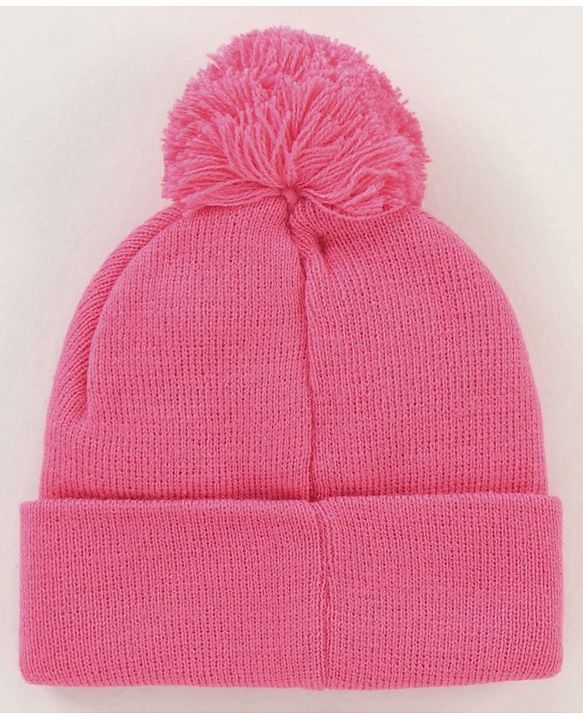 Babyhug Woollen Cap & Gloves Set With Pom Pom Detailing & Daisy Duck Print Pink - Diameter 10.5 cm