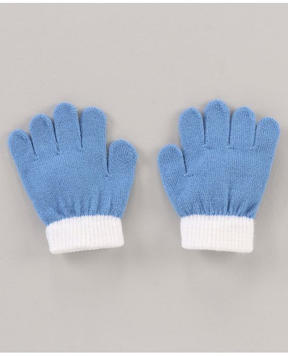 Babyhug Woollen Cap & Gloves Set With Pom Pom Detailing & Mickey Mouse Print Red - Diameter 10.5 cm