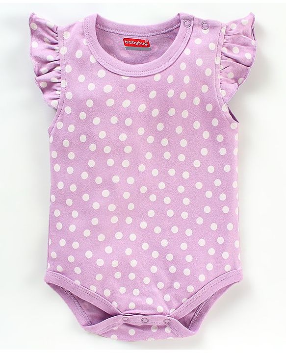 Babyhug 100% Short Sleeves Carriage & Dot Printed Onesies Pack Of 3 - Multicolour