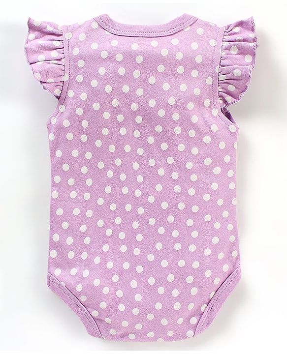 Babyhug 100% Short Sleeves Carriage & Dot Printed Onesies Pack Of 3 - Multicolour