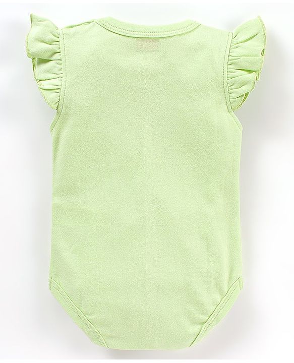 Babyhug 100% Short Sleeves Carriage & Dot Printed Onesies Pack Of 3 - Multicolour