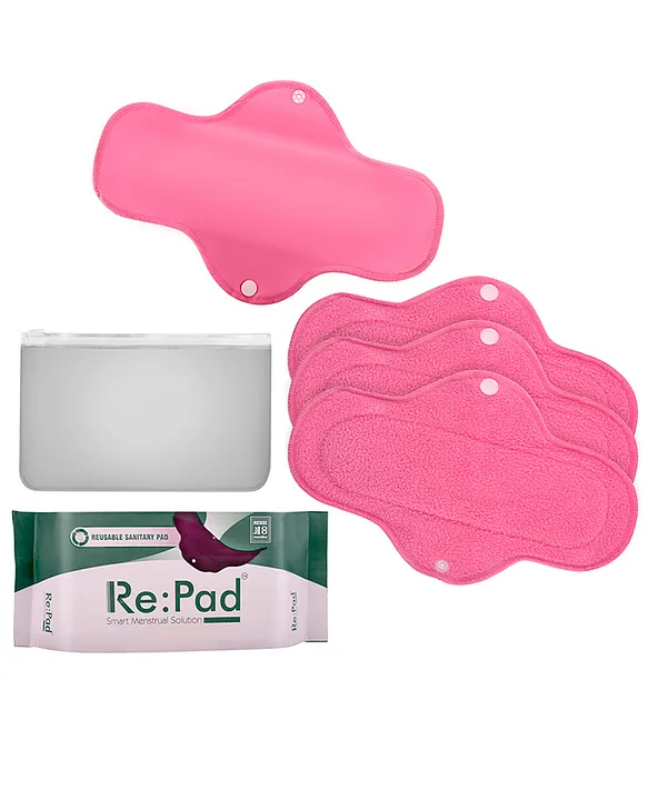 4 Piece Pink Reusable Menstrual Pads at Rs 475/pack, Sanitary Pad in New  Delhi