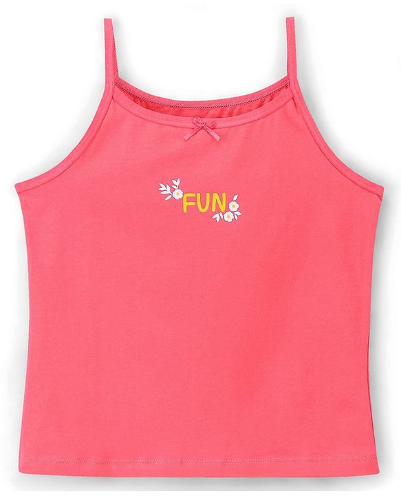Pine Kids Sleeveless  Anti Microbial & Bio Washed Slips Pack Of 3 - Multicolor