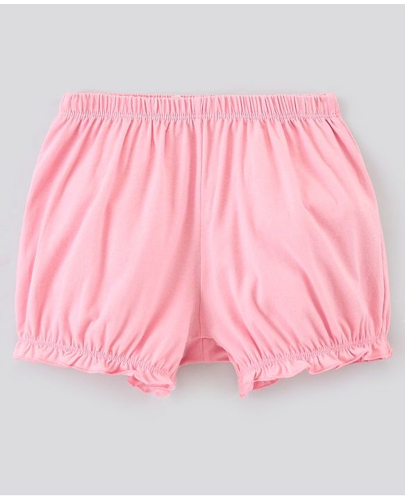 Pine Kids Cotton Printed Anti Bacterial & Biowashed Bloomers Pack Of 3 - Pink