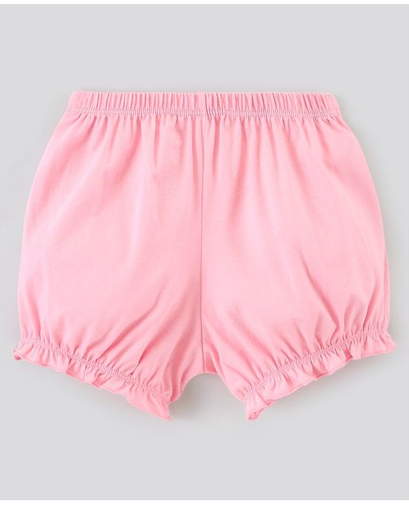 Pine Kids Cotton Printed Anti Bacterial & Biowashed Bloomers Pack Of 3 - Pink