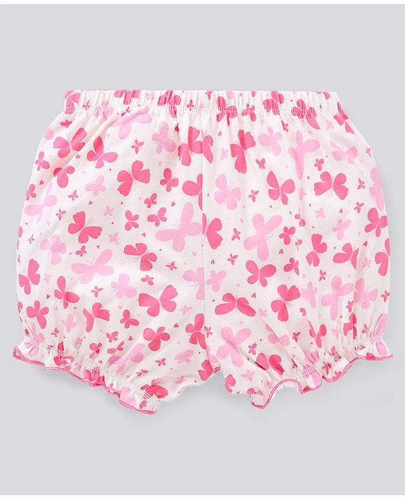 Pine Kids Cotton Printed Anti Bacterial And Bio Wash Bloomers Stripes Design Pack Of 3 - Multicolour