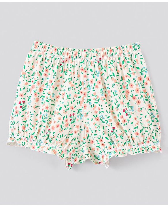 Pine Kids Cotton Printed Anti Bacterial & Biowashed Bloomers Pack Of 3 - Blue White