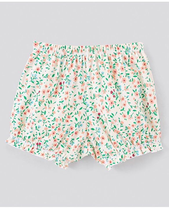 Pine Kids Cotton Printed Anti Bacterial & Biowashed Bloomers Pack Of 3 - Blue White