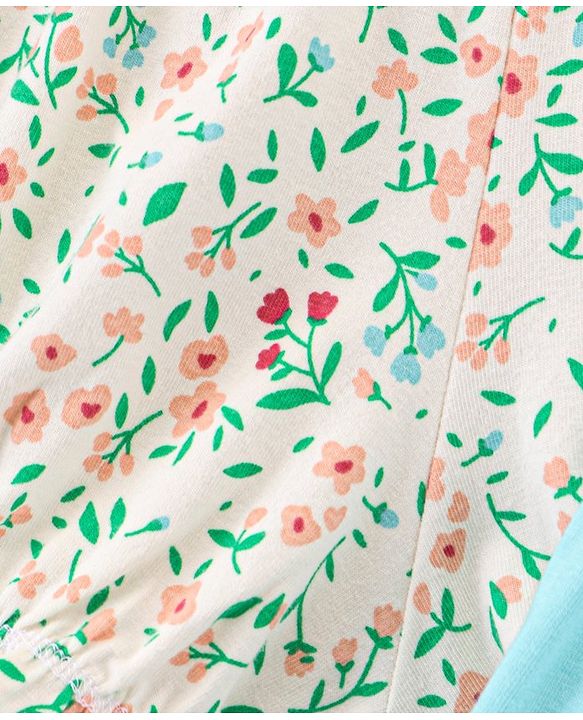 Pine Kids Cotton Printed Anti Bacterial & Biowashed Bloomers Pack Of 3 - Blue White