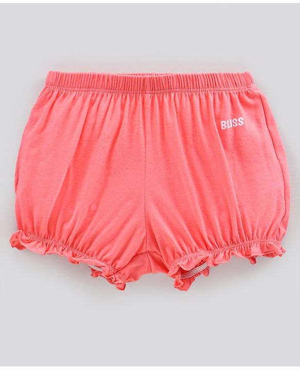 Pine Kids Anti Microbial & Bio Washed Bloomers Text Printed Pack of 3 - Multicolour