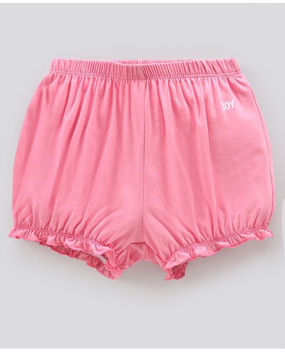 Pine Kids Anti Microbial & Bio Washed Bloomers Text Printed Pack of 3 - Multicolour