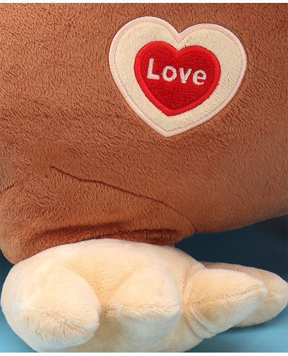 Babyhug Monkey Shaped Sofa Chair Seat - Dark Brown - L 52 x B 50 x H 46 cm Brown