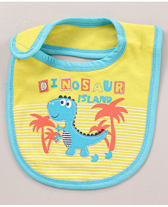 Babyhug Bib Dino Patch - Yellow