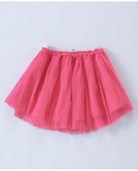 Babyhug Half Sleeves Top & Skirt Mermaid Print - Navy Pink