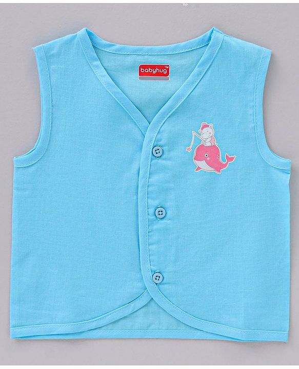 Babyhug Cotton Sleeveless Jhablas Multi Print Pack Of 5 - Multicolor