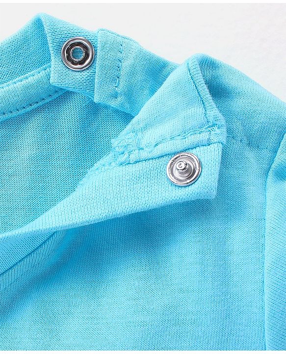 Babyhug Cotton Knit Full Sleeves T-Shirt birds Print - Sky Blue