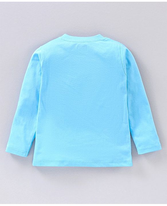 Babyhug Full Sleeves T-Shirt Mickey Mouse Print - Blue