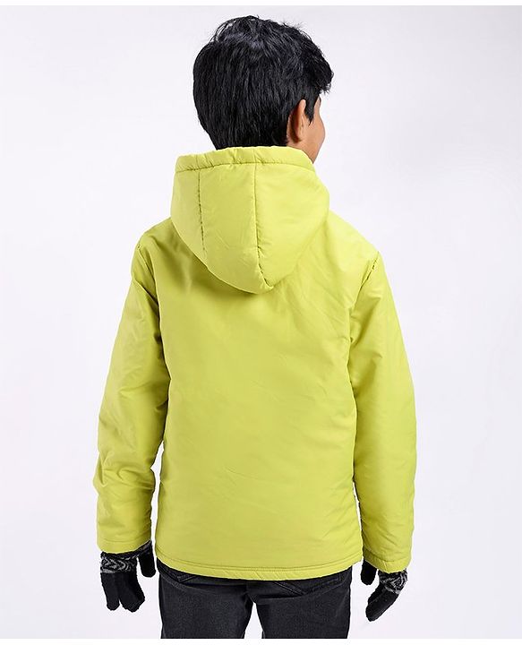 Pine Kids Full Sleeves Solid Winter Wear Light Padded Hoodie Jacket