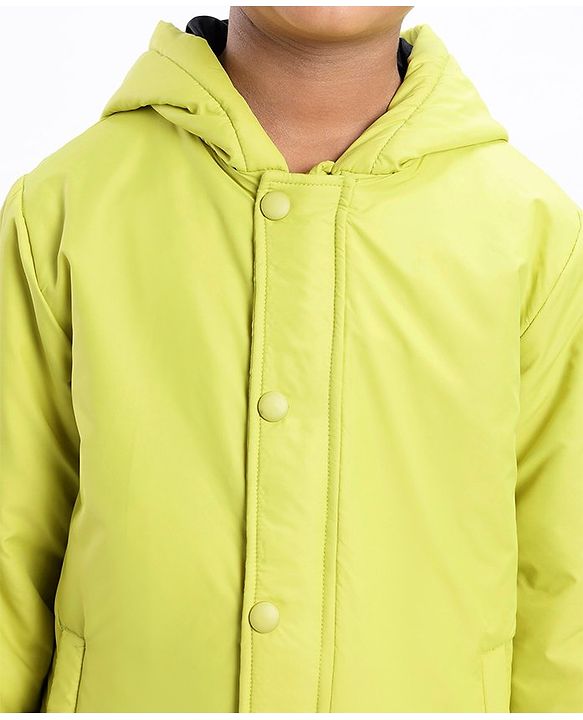 Pine Kids Full Sleeves Solid Winter Wear Light Padded Hoodie Jacket