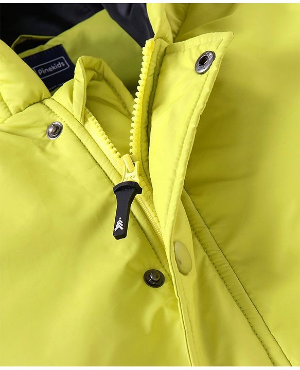 Pine Kids Full Sleeves Solid Winter Wear Light Padded Hoodie Jacket