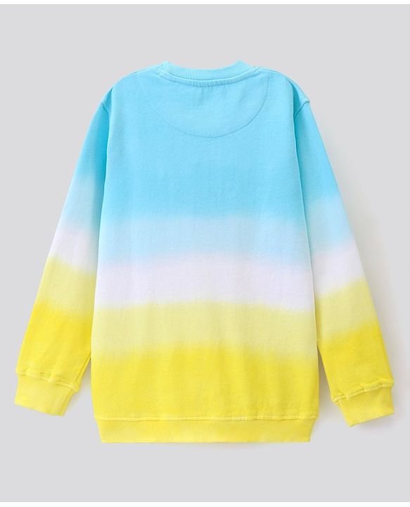 Pine Kids Full Sleeves Bio Wash Sweatshirt Text Print - Multicolor