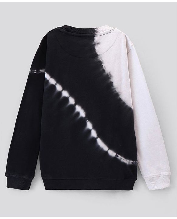 Pine Kids Full Sleeves Sweatshirt Biowashed Tye Dye Style - Multicolour