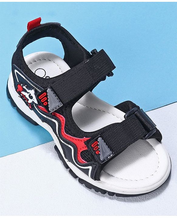 Cute Walk by Babyhug Casual Sandals With Velcro Closure - Black