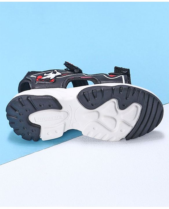 Cute Walk by Babyhug Casual Sandals With Velcro Closure - Black
