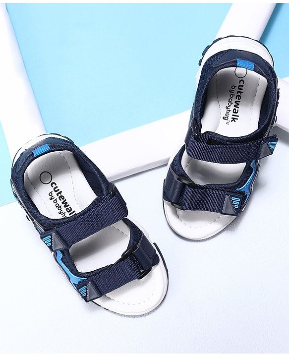 Cute Walk by Babyhug Casual Sandals With Velcro Closure - Blue