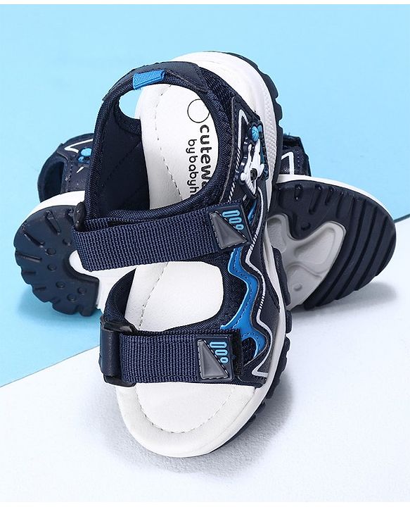 Cute Walk by Babyhug Casual Sandals With Velcro Closure - Blue