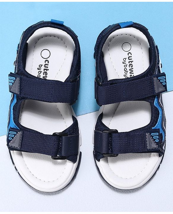Cute Walk by Babyhug Casual Sandals With Velcro Closure - Blue