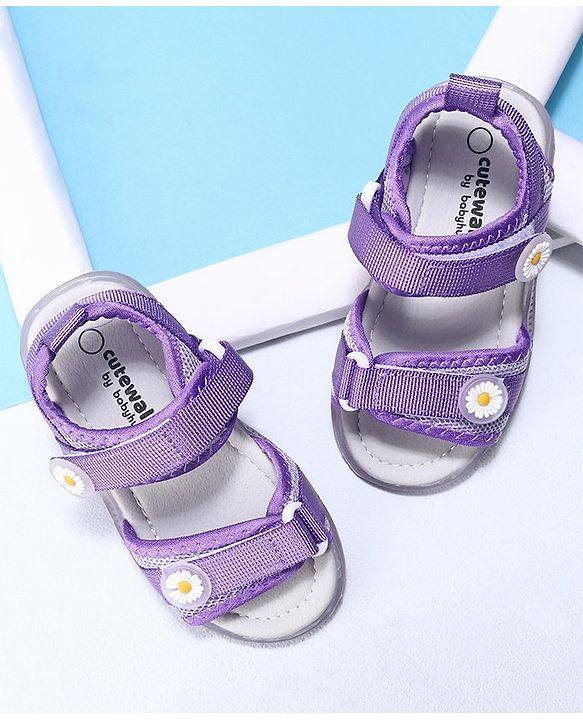 Cute Walk by Babyhug Casual Sandals With Velcro Closure - Rose Red