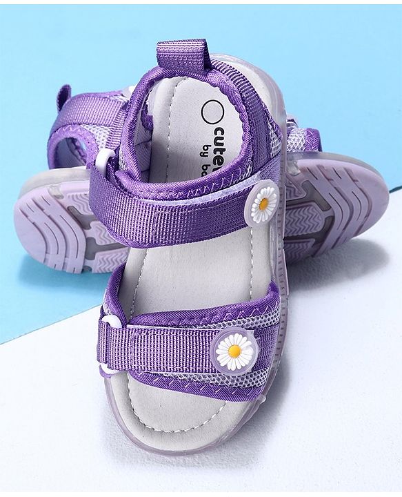 Cute Walk by Babyhug Casual Sandals With Velcro Closure - Rose Red