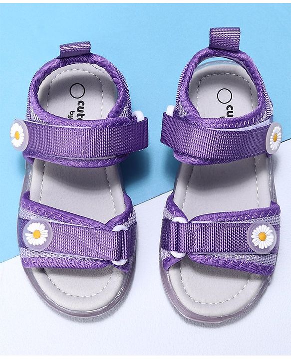 Cute Walk by Babyhug Casual Sandals With Velcro Closure - Rose Red