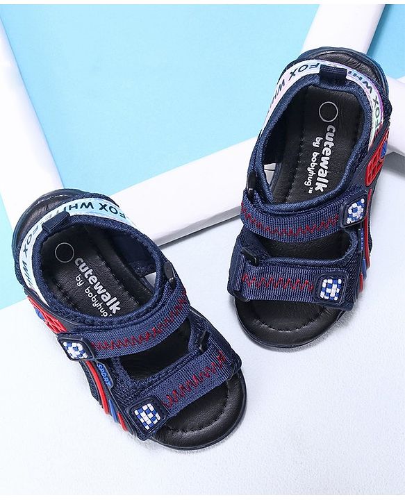 Cute Walk by Babyhug Casual Sandals With Velcro Closure - Blue