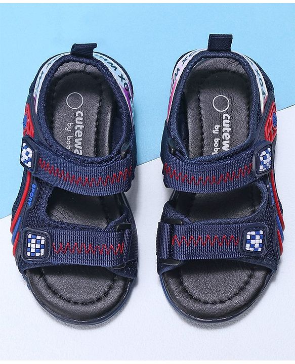 Cute Walk by Babyhug Casual Sandals With Velcro Closure - Blue