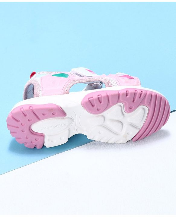 Cute Walk by Babyhug Velcro Sandals - White
