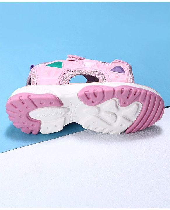 Cute Walk by Babyhug Velcro Sandals - Pink