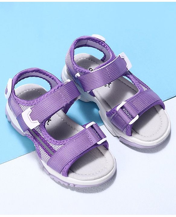 Cute Walk by Babyhug Velcro Sandals - Purple