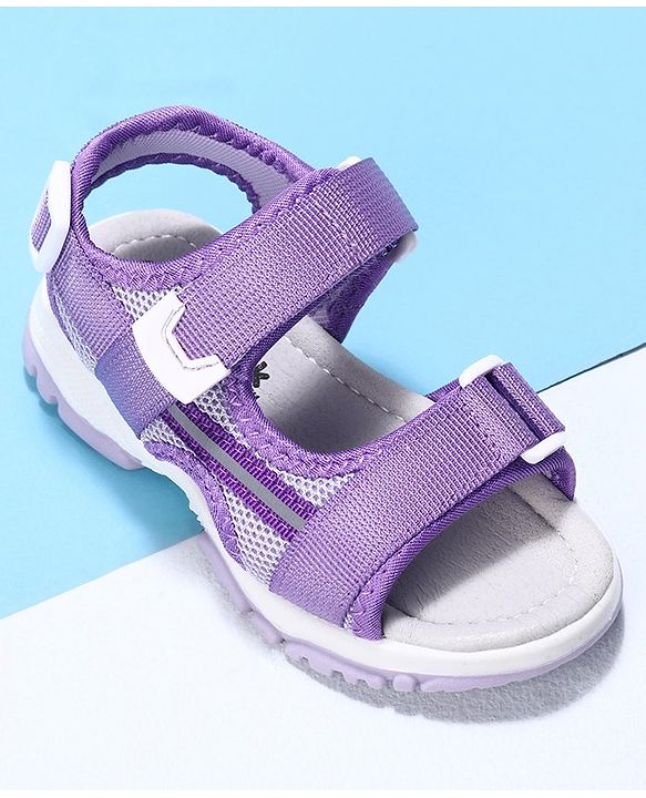 Cute Walk by Babyhug Velcro Sandals - Purple
