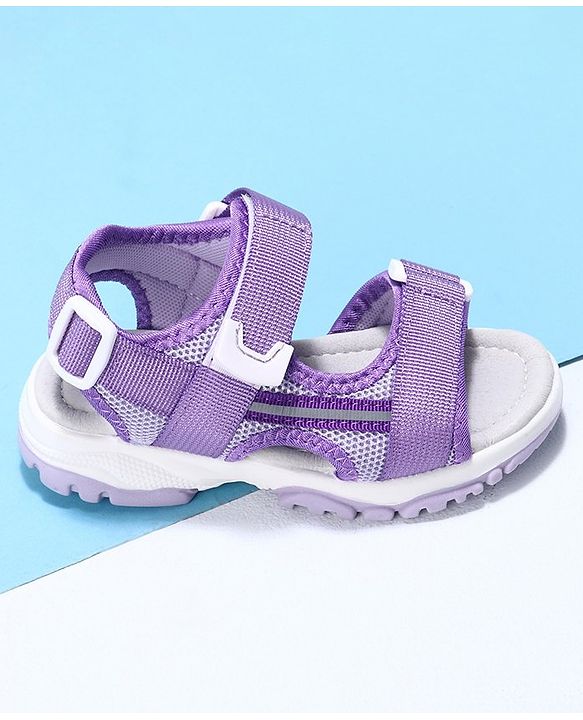 Cute Walk by Babyhug Velcro Sandals - Purple