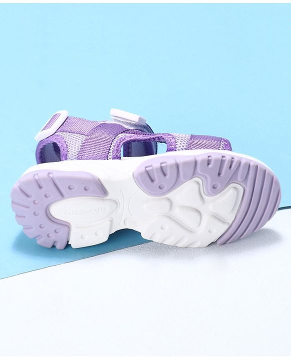 Cute Walk by Babyhug Velcro Sandals - Purple