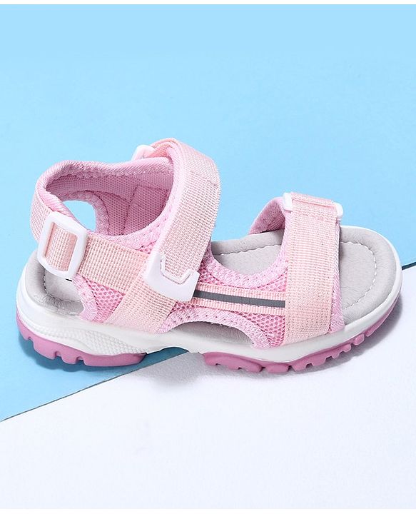 Cute Walk by Babyhug Velcro Sandals - Pink