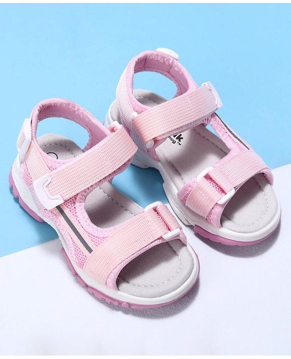 Cute Walk by Babyhug Velcro Sandals - Pink