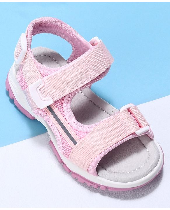 Cute Walk by Babyhug Velcro Sandals - Pink