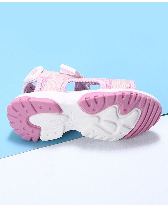 Cute Walk by Babyhug Velcro Sandals - Pink