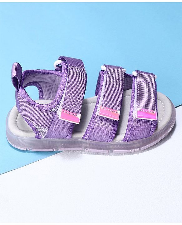 Cute Walk by Babyhug Velcro Sandals - Purple