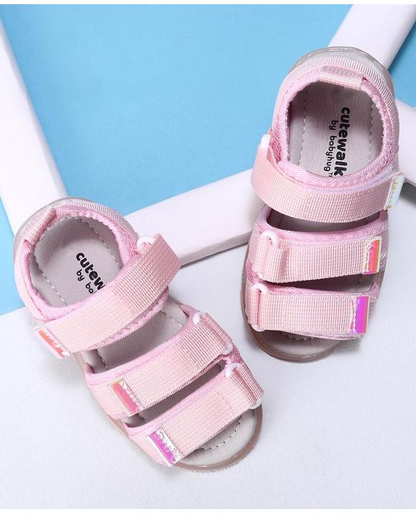 Cute Walk by Babyhug Velcro Sandals - Purple