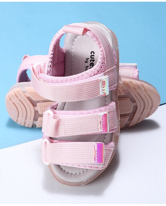 Cute Walk by Babyhug Velcro Sandals - Purple